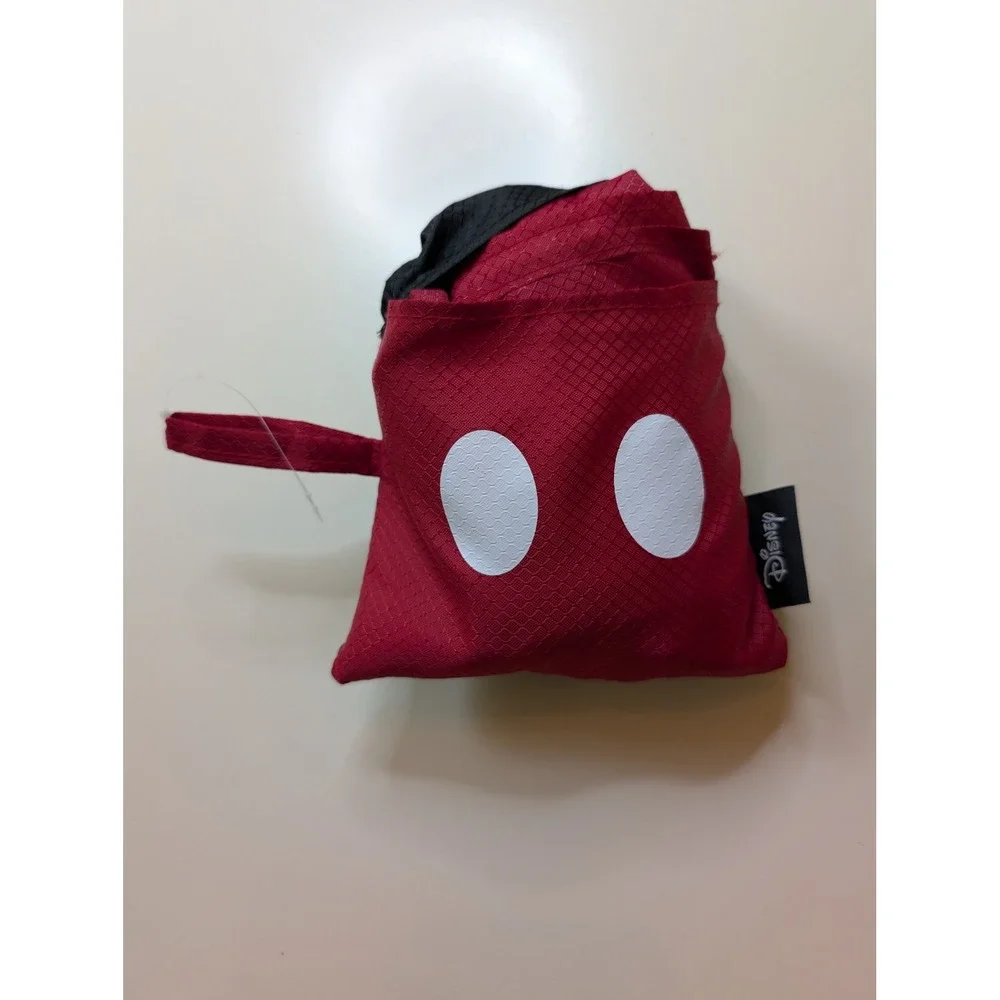 Disney Mickey Mouse Foldable Reusable Beach Picnic‎ Blanket W/ Weights Red Black
